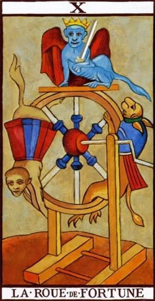 The Wheel of Fortune in the Tarot of Marseilles
