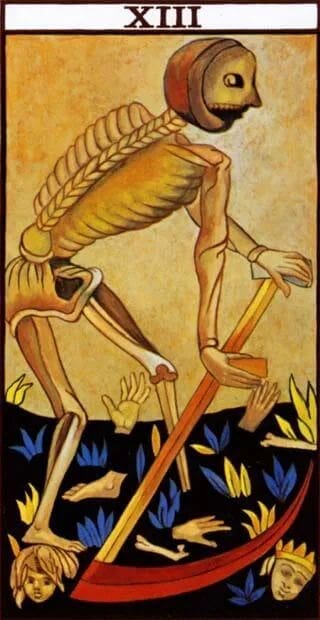 Unlabelled, Death Man in the Tarot of Marseilles
