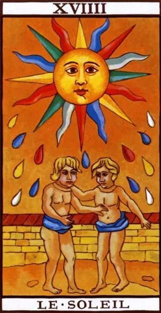 The Sun in the Tarot of Marseilles