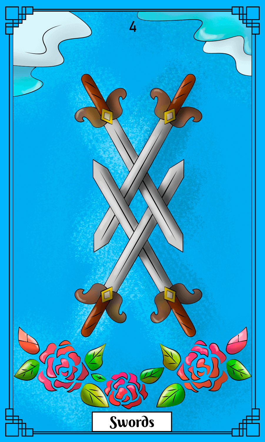 four of swords card