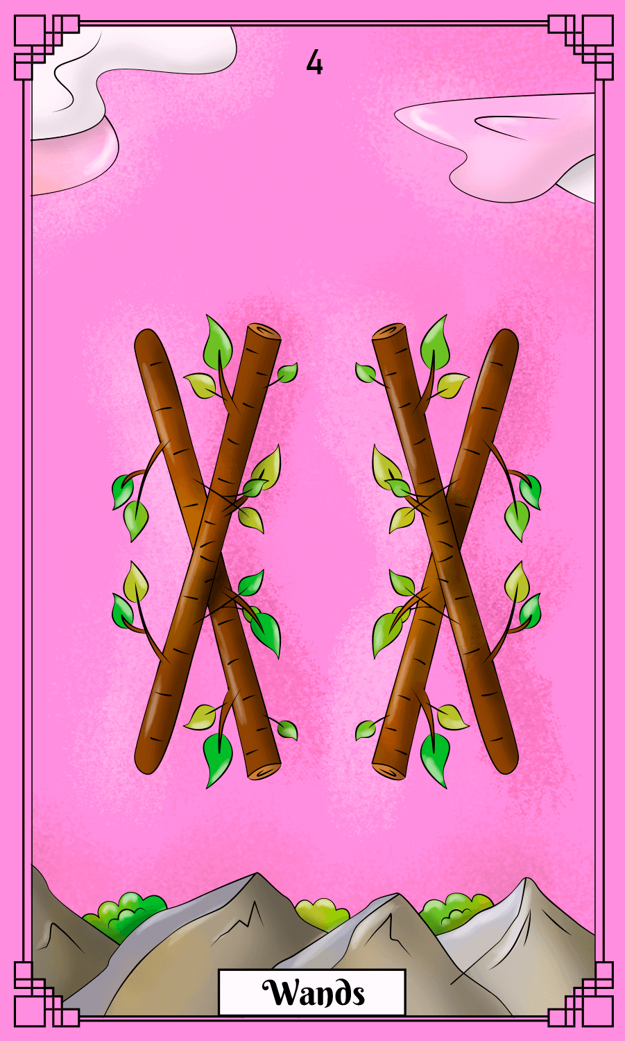 four of wands