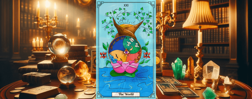 the world tarot card love meaning