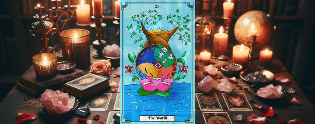 the world tarot card love meaning